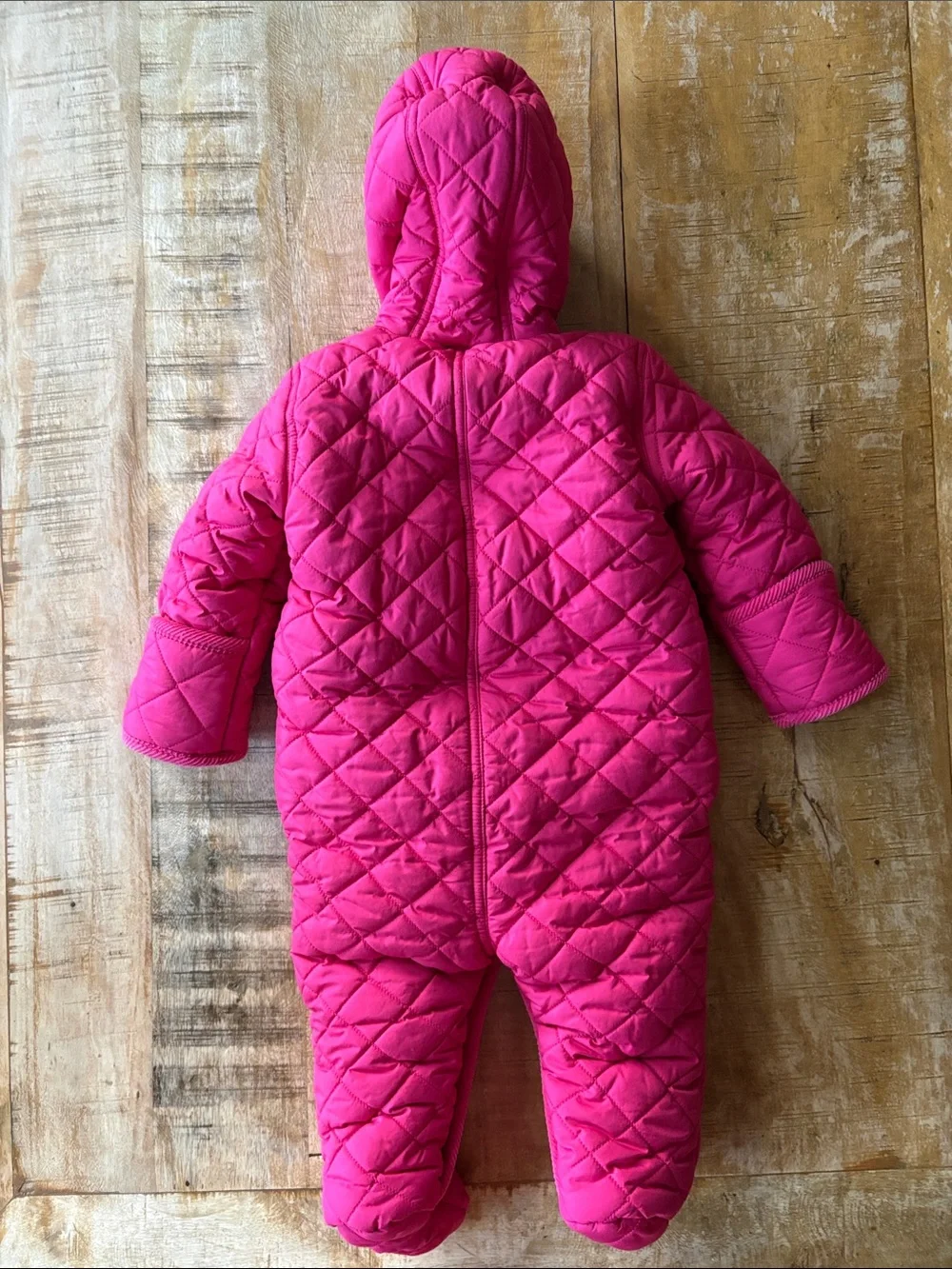 Ralph Lauren Pink Quilted Baby Snowsuit 9m